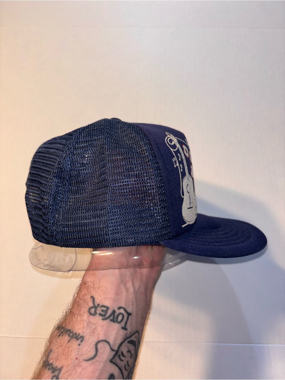 Vtg I Love Country Music Nashville 80’s 90’s Blue Foam Trucker SnapBack Hat - Picture 3 of 7